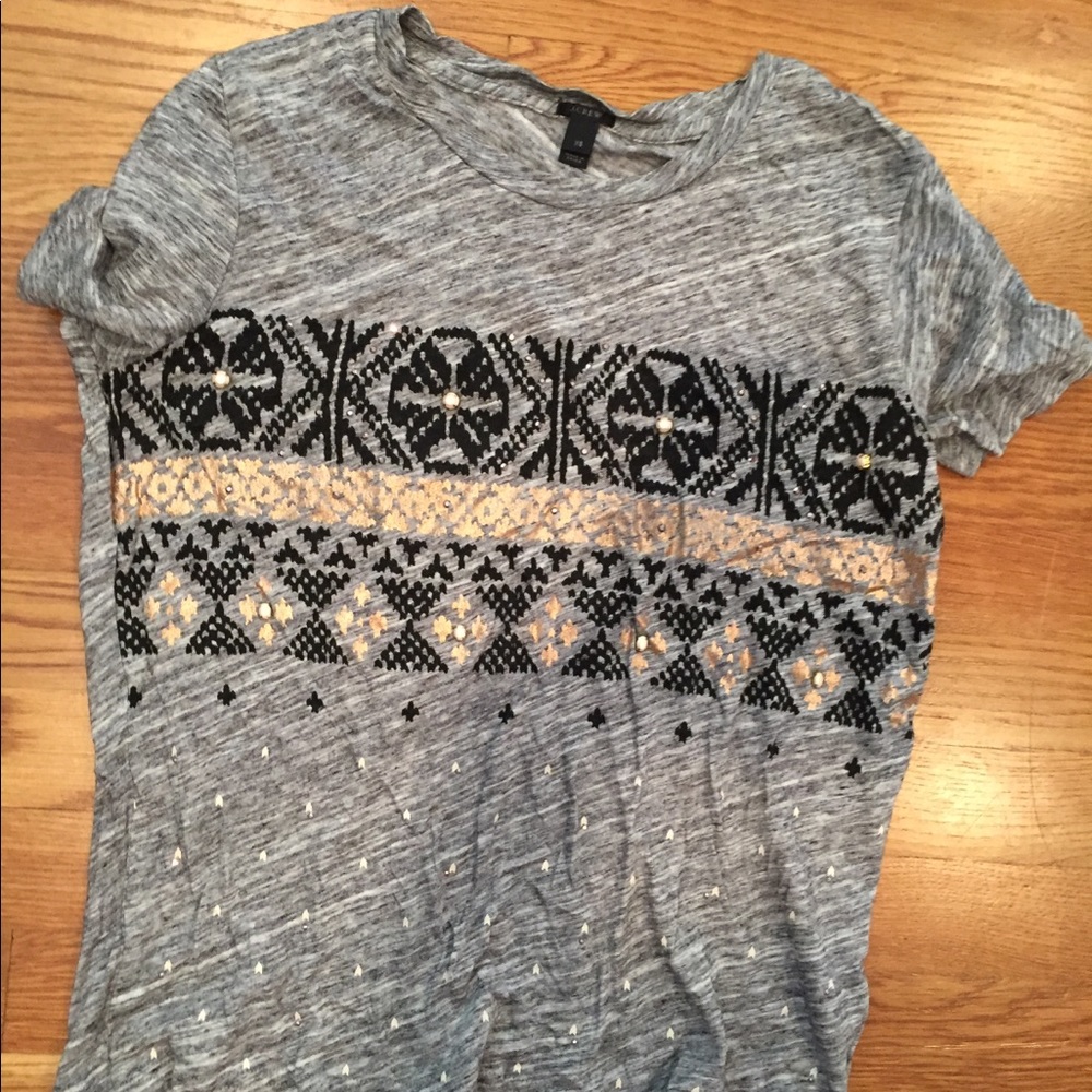 Jcrew women’s xs Small embellished shirt